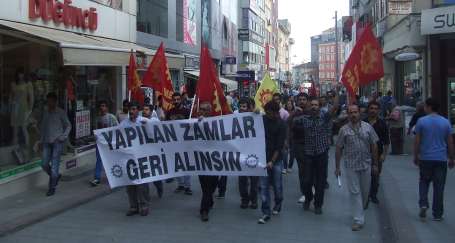 EMEP Gebze'de zamları protesto etti