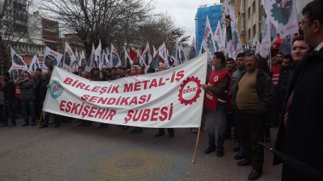 Eskişehir’de işçiler MESS’e karşı yürüdü