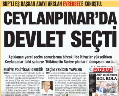 Ceylanpınar\'da halk değil devlet seçti!