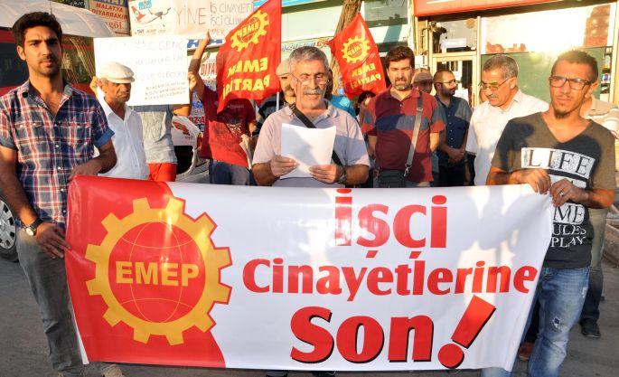 İş cinayetleri Elazığ\'da protesto edildi