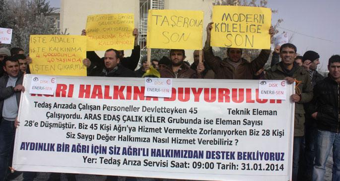 İşten çıkarmaları protesto ettiler