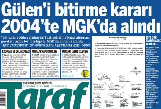 Kavga sürüyor: \'Gülen\'i bitirme kararı 2004\'te MGK\'de alındı\'