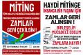 Balıkesir Edremit'te 30 Temmuz'da "zamlara hayır" mitingi gerçekleştirilecek