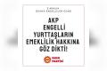 EMEP’ten Engelliler Günü açıklaması: AKP, engelli yurttaşların emeklilik hakkına göz dikti