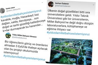 YTÜ Millet Bahçesi Olmasın