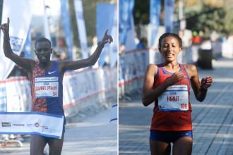 41. İstanbul Maratonu | Atletler Daniel Kipkore Kibet ve Hirut Tibebu birinci oldu