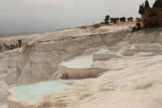 Pamukkale'de kuraklık tehdidi: Suyun debisi düştü