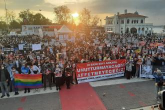 10 Ekim Ankara Katliamı'nda yaşamını yitirenler Kadıköy'de anıldı