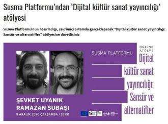 SUSMA Platformunun Sansür ve Alternatifler atölyesi başlıyor