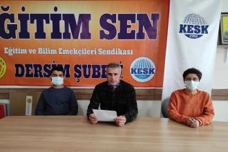 Eğitim Sen Dersim Şubesinden imam hatip tepkisi: Halkın tercihi açılmaması yönünde