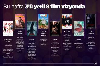 Bu hafta 8 film sinemaseverlerle buluşacak