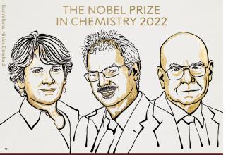 2022 Nobel Kimya Ödülü klik kimya ve bioortogonal kimyayı geliştiren Bertozzi, Meldal ve Sharpless'a