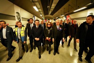 İmamoğlu Kabataş-Mecidiyeköy Metro Hattı'nın Fulya ve Yıldız istasyonlarının açılışını yaptı