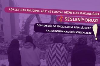 Ekmek ve Gül’den bakanlıklara çağrı: Deprem bölgesinde kadınların şiddete karşı korunması için önlem alın!