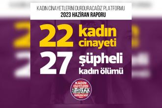 Haziran’da 22 kadın katledildi, 27 kadın şüpheli bir şekilde yaşamını yitirdi