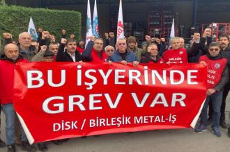 Bursa’da Şahinkul Makina işçileri greve çıktı