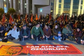 TİP, Çağlayan'da "Can Atalay'a derhal özgürlük" talebiyle oturma eylemi başlattı