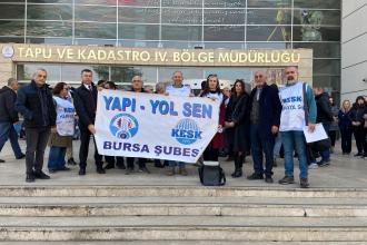 Yapı-Yol Sen, Bursa’da kamu çalışanlarına dönük şiddeti protesto etti