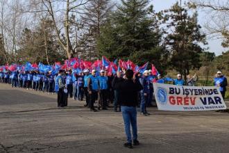 Selüloz-İş üyesi OYKA işçileri greve çıktı: Sadaka değil toplu sözleşme istiyoruz