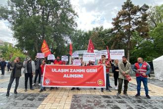 Kayseri’de EMEP ve TİP ulaşım zammını protesto etti: Zamlar geri alınsın