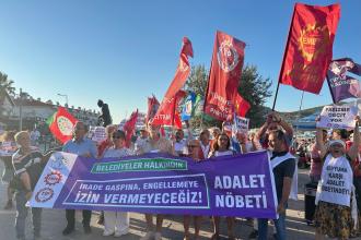 Foça'da kayyum nöbeti: Demokratik haklarımızdan vazgeçmeyeceğiz