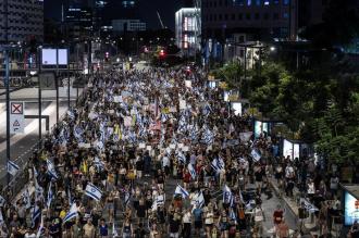 İsrailliler Gazze'de esir takası anlaşması ve erken seçim talebiyle gösteri düzenledi