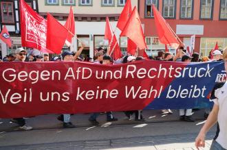 Doğu Almanya’da eyalet seçimleri: Binlerce kişi AfD’yi protesto etti