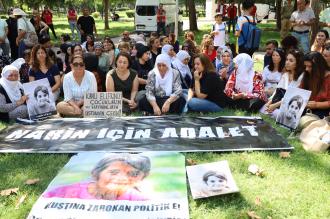 Diyarbakır'da "Narin Güran için adalet" talebiyle taziye çadırı kuruldu