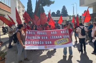 Emek Partisi İzmir İl Örgütü: Türkiye İsrail ile ticaretini, ABD ile askeri tatbikatlarını kessin