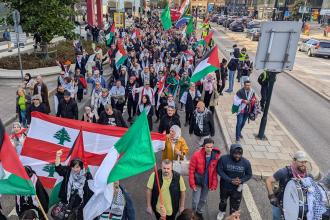 İsrail'in Gazze ve Lübnan'a saldırıları İsveç'te protesto edildi