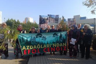 Çanakkale köylüleri Danıştay önünden seslendi: İliç’te ne yaşandığını gördük; hayatımızdan endişe ediyoruz