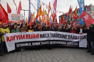 İstanbul Emek, Barış ve Demokrasi Güçleri: Kayyum rejimi halk iradesine darbedir