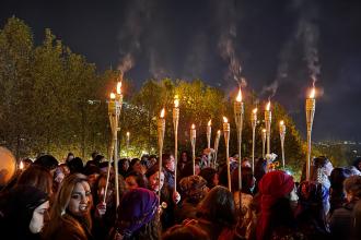 Valilik yasağına rağmen kadınlardan "Jin, jiyan, azadî" li protesto