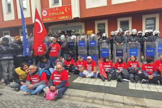 Polonez işçilerinin yürüyüşüne ikinci günde de polis engeli 