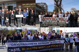 İnsan Hakları Haftası'nda Rojava'ya saldırılar protesto edildi