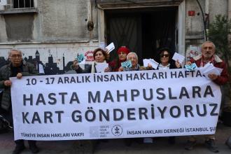 Hasta mahpuslara dayanışma kartı gönderildi