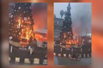 Suriye'de Noel Ağacı'na saldırı: Hristiyanlar, cihatçıları protesto etti