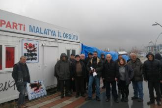 SOL Parti Malatya İl Örgütü konteynerine “Ak Gençlik” yazısıyla saldırı