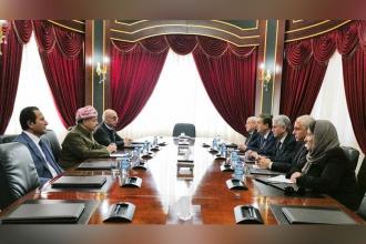 KDP Lideri Mesud Barzani ENKS ile bir araya geldi