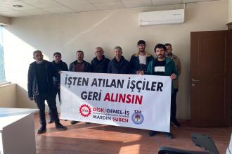 İşten atılan Mardin Büyükşehir Belediyesi işçileri işe iade talep etti