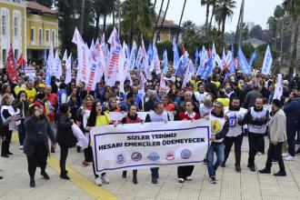 Emekçiler ayakta | Binlerce emekçi yüzde 11,54 oranındaki zamma karşı iş bıraktı