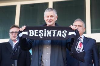 Teknik direktör Solskjaer, Beşiktaş için İstanbul'a geldi