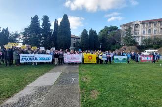 Boğaziçi Üniversitesi akademisyenleri 1000’inci kez nöbette: "Bin gündür aşağı bakmıyoruz"