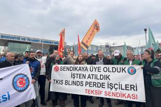 TKIS işçilerinin direnişi sürüyor: “Yetkimizin ve sözleşme hakkımızın tanınmasını istiyoruz”