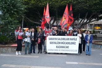 Adana’da ESP yöneticilerinin tutuklanması protesto edildi