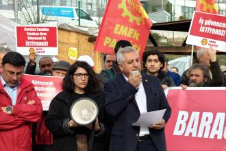 EMEP, kampanyayı grev alanından duyurdu: Barajsız sendika, yasaksız grev, güvenceli iş istiyoruz!