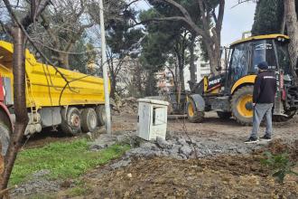 Gözcü Baba Türbesi'ne gece yarısı iş makineleri girdi