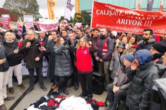 İş Gıda İşçileri İstanbul'dan haklarını talep etti: Yalıyı sat, hakkımızı ver! 