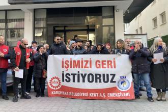 Karşıyaka Belediyesi Kent A.Ş. işçileri: Sözler tutulmazsa Ankara’ya yürüyeceğiz