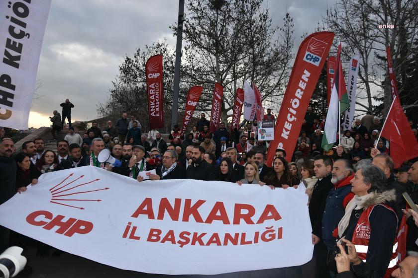 CHP'den Ankara'da Filistin yürüyüşü: Gazze, Filistin toprağıdır